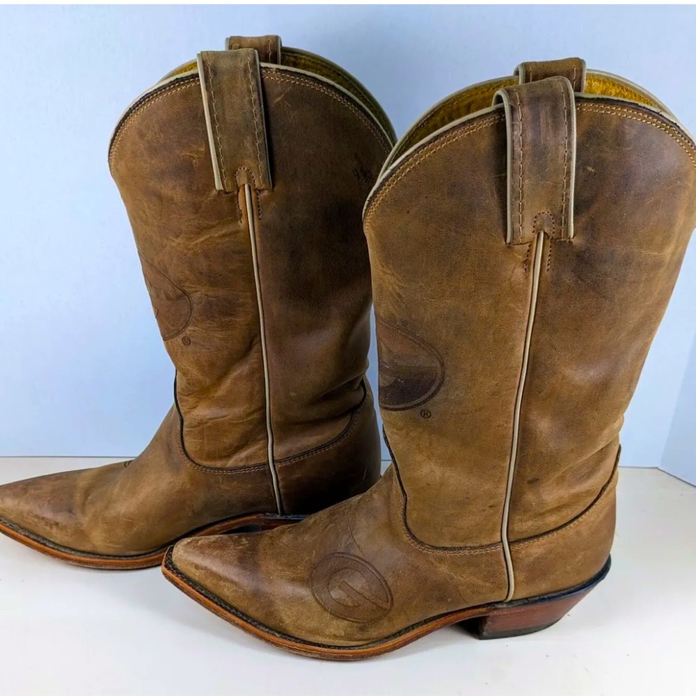 Nocona Women's University Of Georgia Brown Leather College Boot Size 7.5